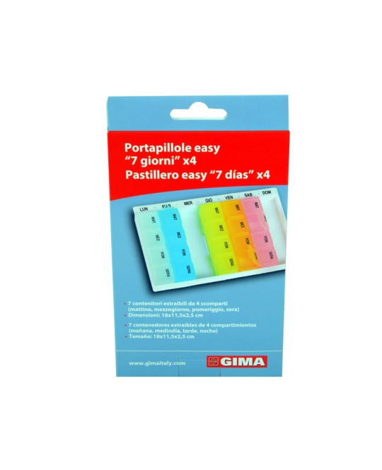PORTAPILLOLE SETTIMANALE x4 EASY - spagnolo