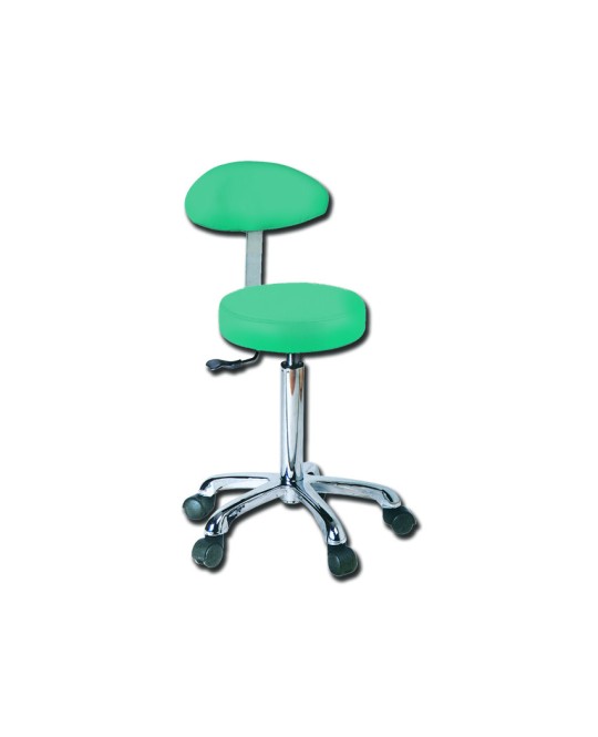 SGABELLO con schienale - verde