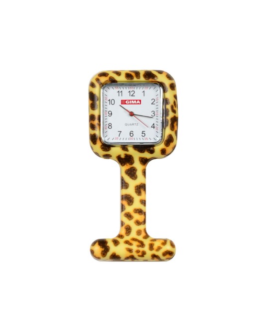 OROLOGIO PER INFERMIERI - quadrato - fantasia leopardo