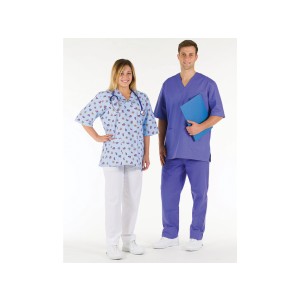 CASACCA COTONE - celeste fantasy - S