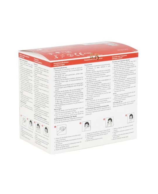 MASCHERINA FILTRANTE FFP2 - GB,FR,ES,PT,DE