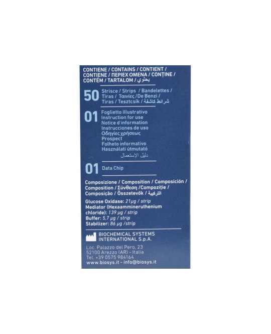 STRISCE GLICEMIA per cod. 23965/66/67, 24147/48/49, 24150/51/52/53