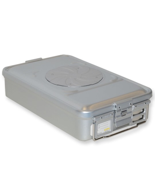 CONTAINER CON VALVOLA medio h100 mm - grigio