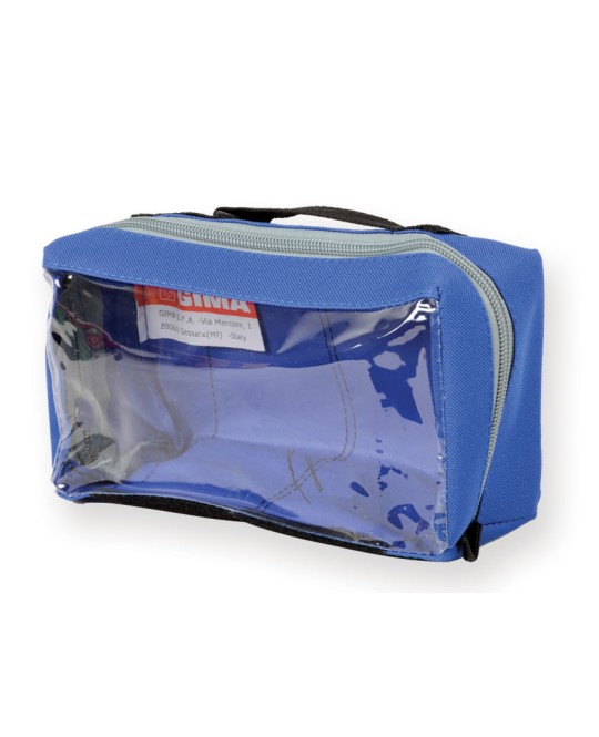 BORSETTA E1 - rettangolare con finestra - blu