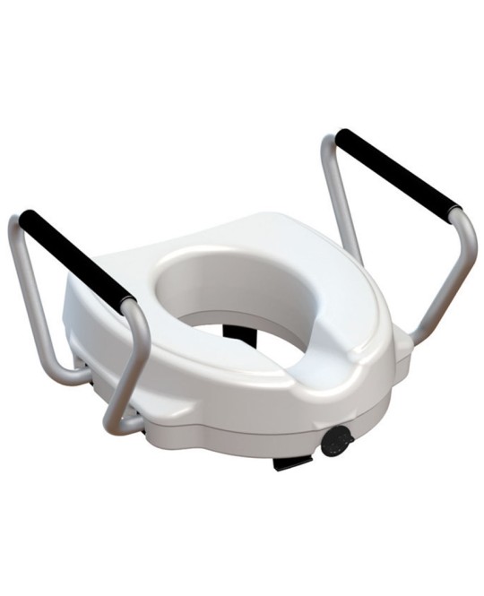 RIALZO WC con braccioli fissi - 12,5 cm
