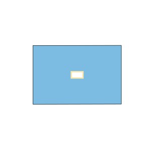 TELO CHIRURGICO 100x150 cm con foro 9x18 cm