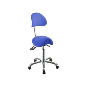 SGABELLO ERGO con schienale - blu