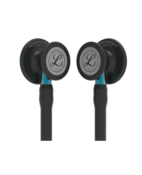 LITTMANN CARDIOLOGY IV - 6201 - nero - finiture nere / conn. blu