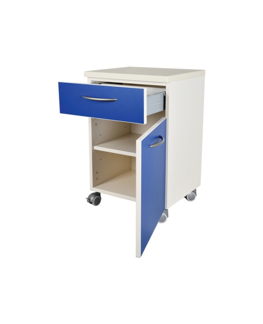 COMODINO con cassetto - blu
