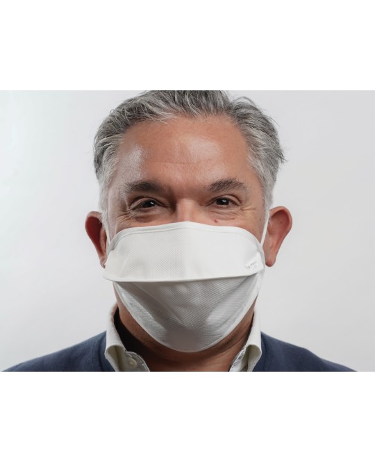 MASCHERINA RIUTILIZZABILE MYCROCLEAN BFE 99,8% - doppio strato, bianca/bianca