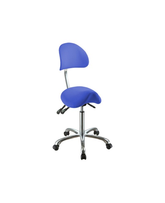 SGABELLO ERGO con schienale - blu