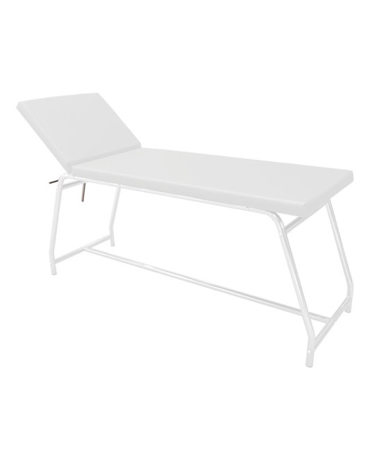 LETTINO DA VISITA - portata 120 kg, verniciato bianco - materasso bianco