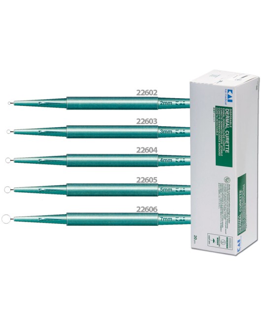 CURETTE DERMATOLOGICHE KAI diametro 7 mm