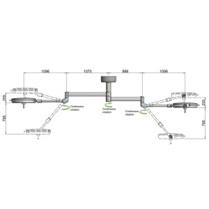 PENTALED 63N+63N LAMPADA OPERATORIA - doppia a soffitto