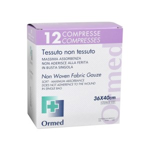 GARZA STERILE TNT 36x40cm - scatola da 12 pz.