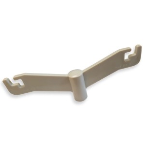 SUPPORTO IN PLASTICA - 2 ganci