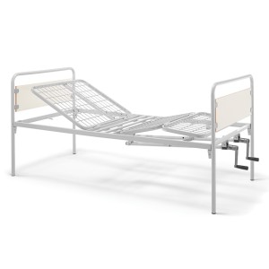 LETTO A TRE SEZIONI - 2 manovelle - con piedini