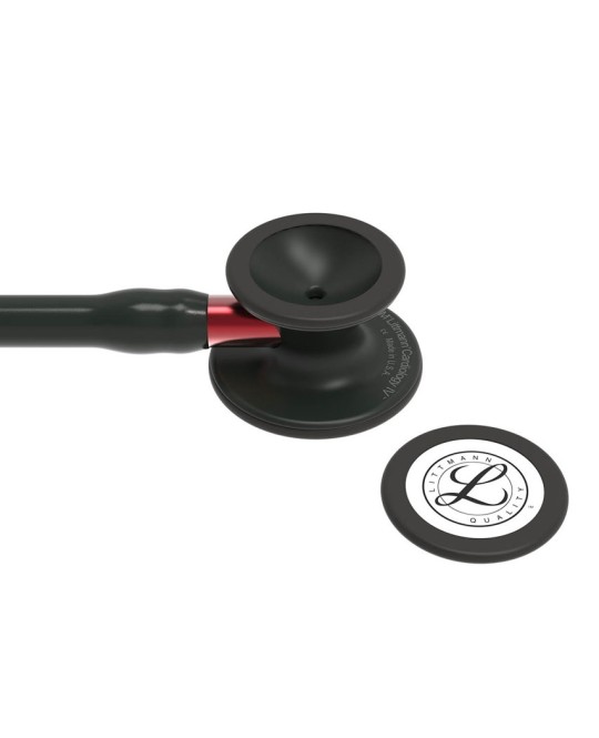 LITTMANN CARDIOLOGY IV - 6200 - nero - finiture nere / conn. rosso